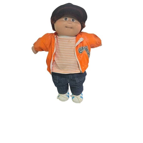 Cabbage Patch Vintage 1985 17" Boy Brown Hair Eyes Kenton Bo Birth Certificate - Picture 2 of 12